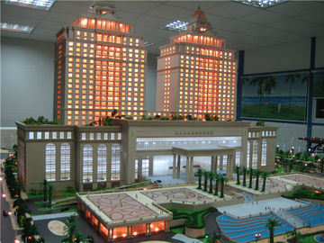 호텔, 3d 인쇄 소형 모형을 위한 환경 건축술 모델 구성